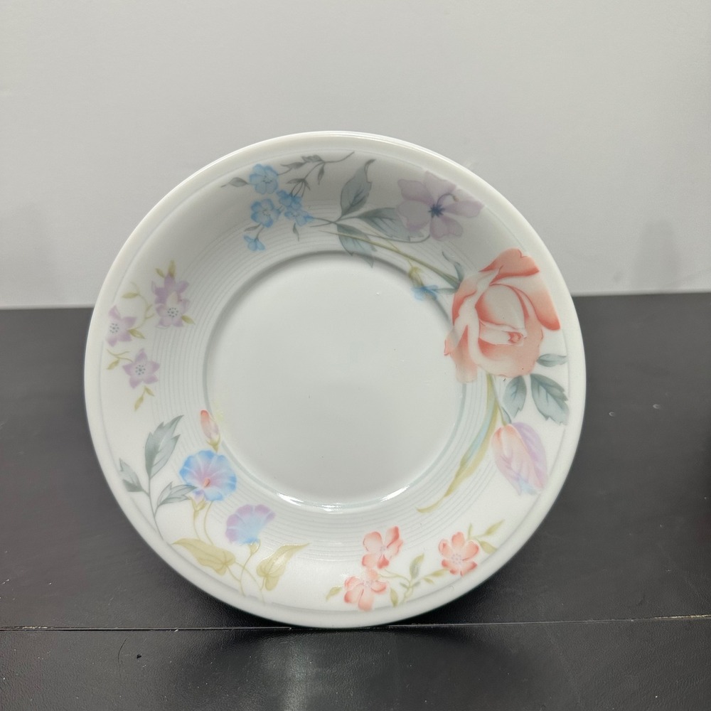 VTG‎ American Limoges 6" Saucer Flowers Pattern Fine Porcelain Japan Cottagecore